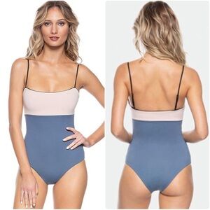 Anthropologie x Tavik Scarlett Color Blocked One-Piece Swimsuit, size S and M